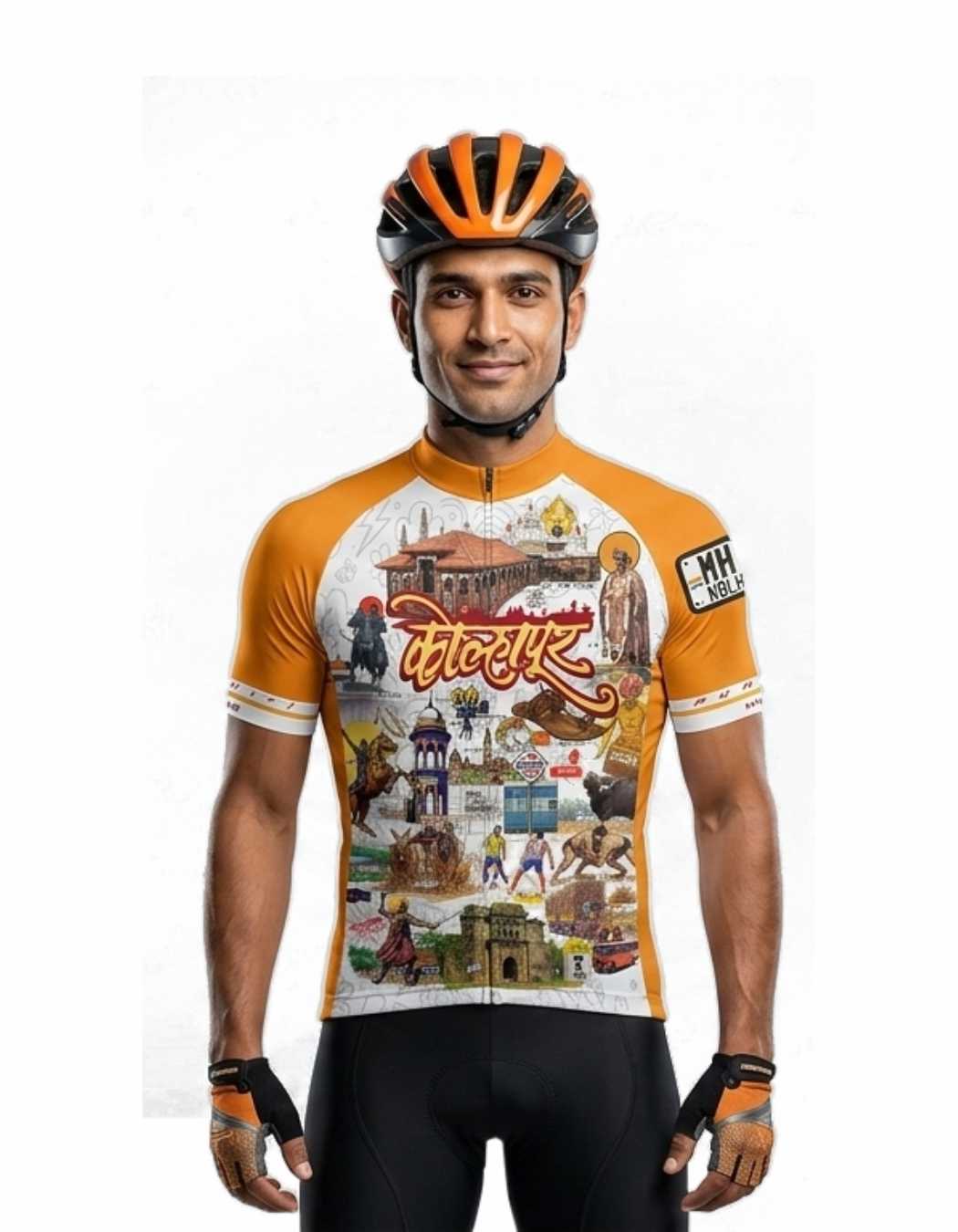 Kolhapur Cycling Customised Jersey | Amhi Kolhapuri Cycling Jersey - Image 4